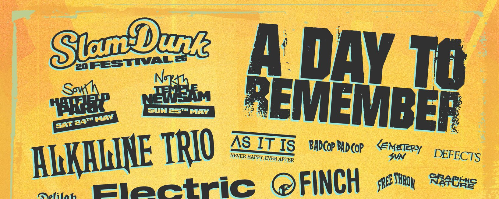 Slam Dunk 2025 Adds Finch, Hot Milk, Wargasm & More