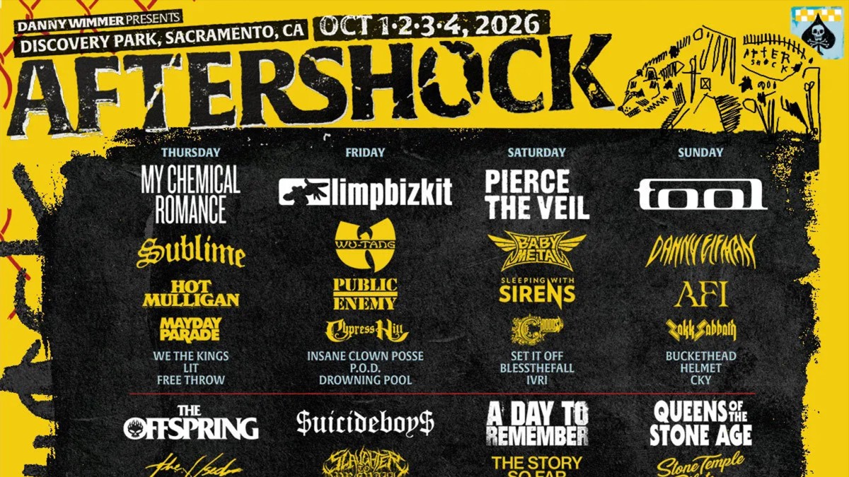 Aftershock reveals its biggest lineup ever: My Chem, Tool, Bizkit, Pierce The Veil and 140+ more head to Sacramento